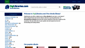 What Digilibraries.com website looks like in 2024 