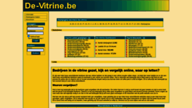 What De-vitrine.be website looks like in 2024 