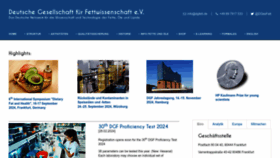 What Dgfett.de website looks like in 2024 