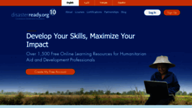What Disasterready.org website looked like in 2024 (1 year ago)