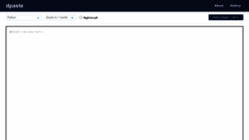 What Dpaste.org website looks like in 2024 