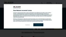 What Drklein.de website looks like in 2024 