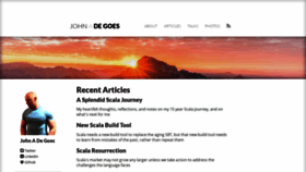 What Degoes.net website looks like in 2024 