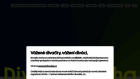 What Divadloarcha.cz website looks like in 2024 