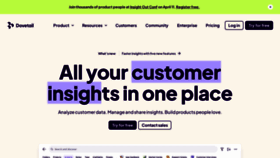 What Dovetailapp.com website looked like in 2024 (1 year ago)
