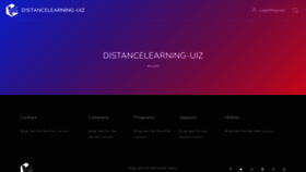 What Distancelearning-uiz.com website looks like in 2024 
