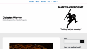 What Diabetes-warrior.net website looks like in 2024 