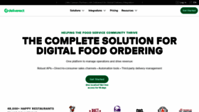What Deliverect.com website looks like in 2024 