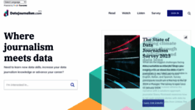 What Datajournalism.com website looks like in 2024 