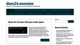 What Dseo24.monster website looks like in 2024 
