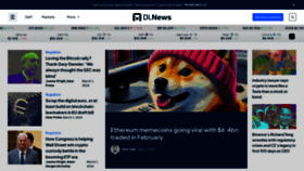 What Dlnews.com website looks like in 2024 