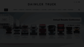 What Daimlertruck.com website looks like in 2024 