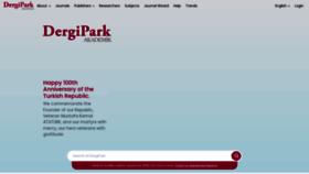 What Dergipark.org.tr website looked like in 2024 (1 year ago)