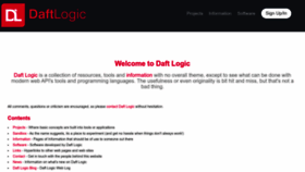 What Daftlogic.com website looks like in 2024 
