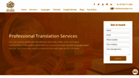 What Dubaitranslationservice.com website looks like in 2024 