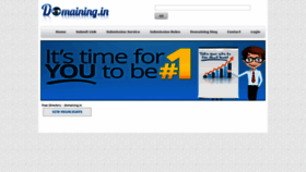 What Domaining.in website looks like in 2024 