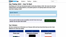 What Daytrading.com website looks like in 2024 