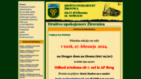 What Duz-drustvo.si website looks like in 2024 