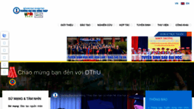 What Dthu.edu.vn website looks like in 2024 