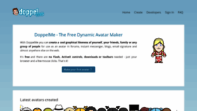 What Doppelme.com website looked like in 2024 (1 year ago)