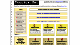What Dossier.net website looks like in 2024 