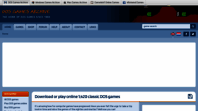 What Dosgamesarchive.com website looks like in 2024 