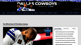 What Dallascowboys.com website looks like in 2024 