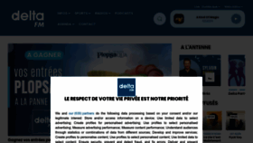 What Deltafm.fr website looks like in 2024 
