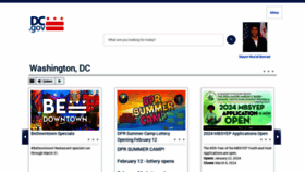 What Dc.gov website looks like in 2024 