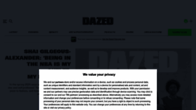 What Dazeddigital.com website looks like in 2024 