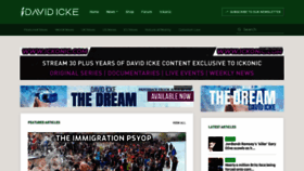 What Davidicke.com website looks like in 2024 