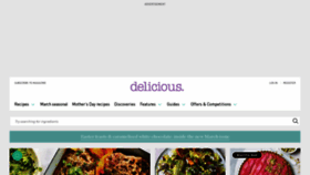 What Deliciousmagazine.co.uk website looks like in 2024 