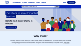 What Donatestock.com website looks like in 2024 