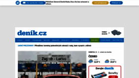 What Denik.cz website looks like in 2024 