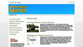 What Derkleinegarten.de website looks like in 2024 