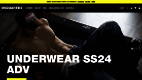 What Dsquared2.com website looks like in 2024 