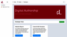 What Digitalauthorship.com website looks like in 2024 