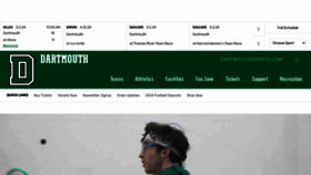 What Dartmouthsports.com website looks like in 2024 