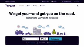 What Dairylandinsurance.com website looks like in 2024 