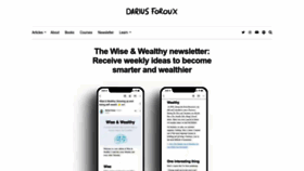 What Dariusforoux.com website looks like in 2024 