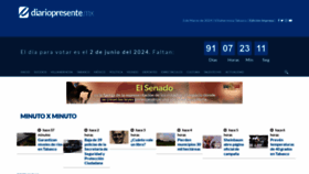 What Diariopresente.mx website looks like in 2024 