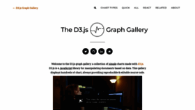 What D3-graph-gallery.com website looks like in 2024 