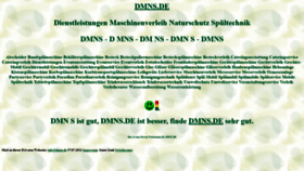 What Dmns.de website looks like in 2024 