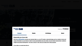 What Dus.com website looks like in 2024 