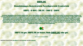 What Dbpe.de website looked like in 2024 (1 year ago)