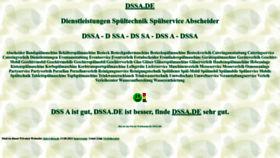 What Dssa.de website looks like in 2024 