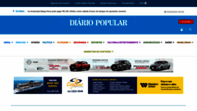 What Diariopopular.com.br website looks like in 2024 