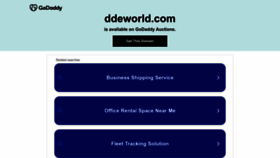 What Ddeworld.com website looks like in 2024 
