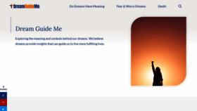 What Dreamguideme.com website looks like in 2024 