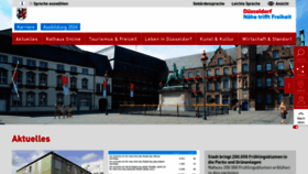 What Duesseldorf.de website looks like in 2024 